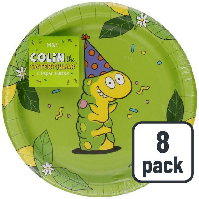 M&S Colin the Caterpillar Paper Plates   8 per pack GOODS M&S   