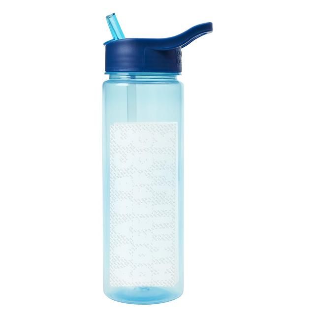 Polar Gear Personalised A-Z Sticker Water Bottle with Straw 600ml Navy