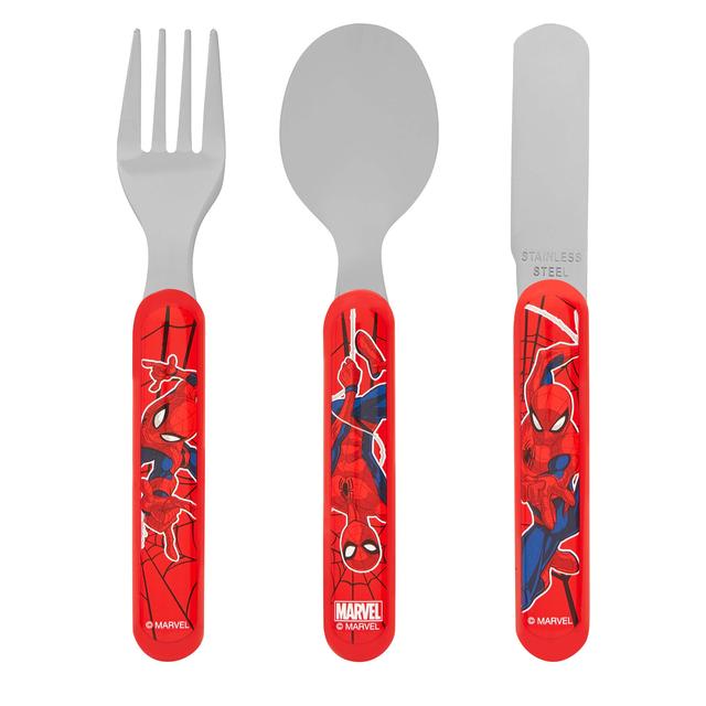 Spider-man Face 3pc Cutlery Set