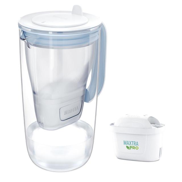 BRITA Glass Water Filter Jug Light Blue (2.5L) GOODS M&S   