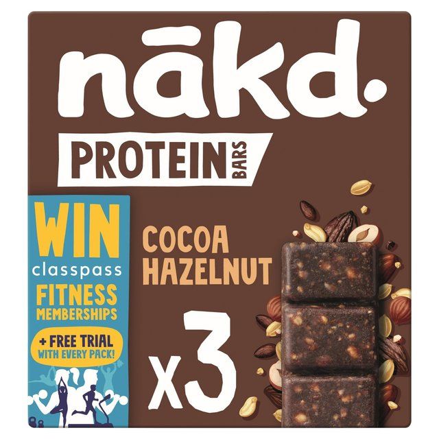 nakd. Protein Cocoa Hazelnut Multipack    3 x 45g GOODS M&S   