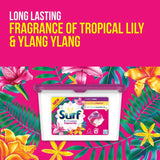 Surf Tropical Lily  3 in 1 Washing Liquid Capsules 18 Washes   18 per pack GOODS M&S   