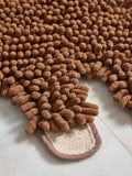 Hamish plush bobble shaped bath mat 70x66cm (British brand)