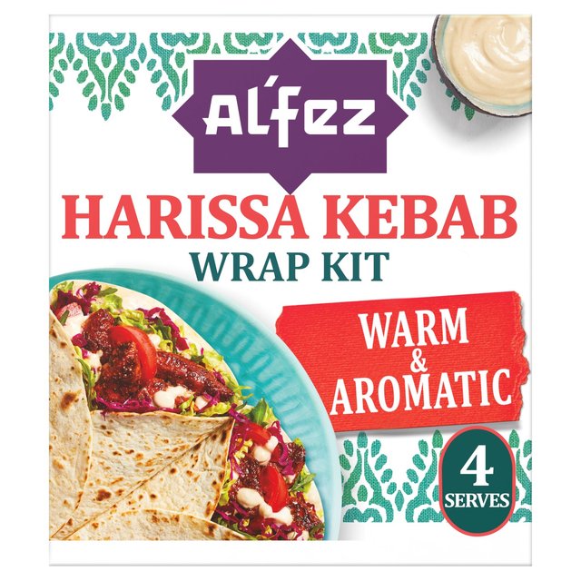 Al'Fez Harissa Kebab Wrap Kit   410g GOODS M&S   