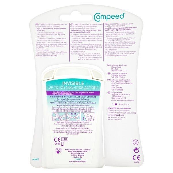 Compeed Cold Sore Patch 15 Pack