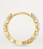 Maria Tash invisible set diamond hoop earring 9.5mm, imported from the UK