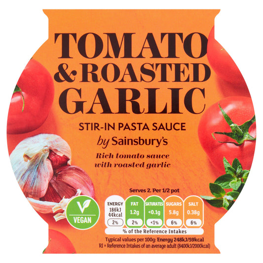 Sainsbury's Stir In Tomato & Roasted Garlic Pasta Sauce 150g - McGrocer