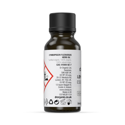 Dr Organic Huile essentielle pure de citronnelle 10ml