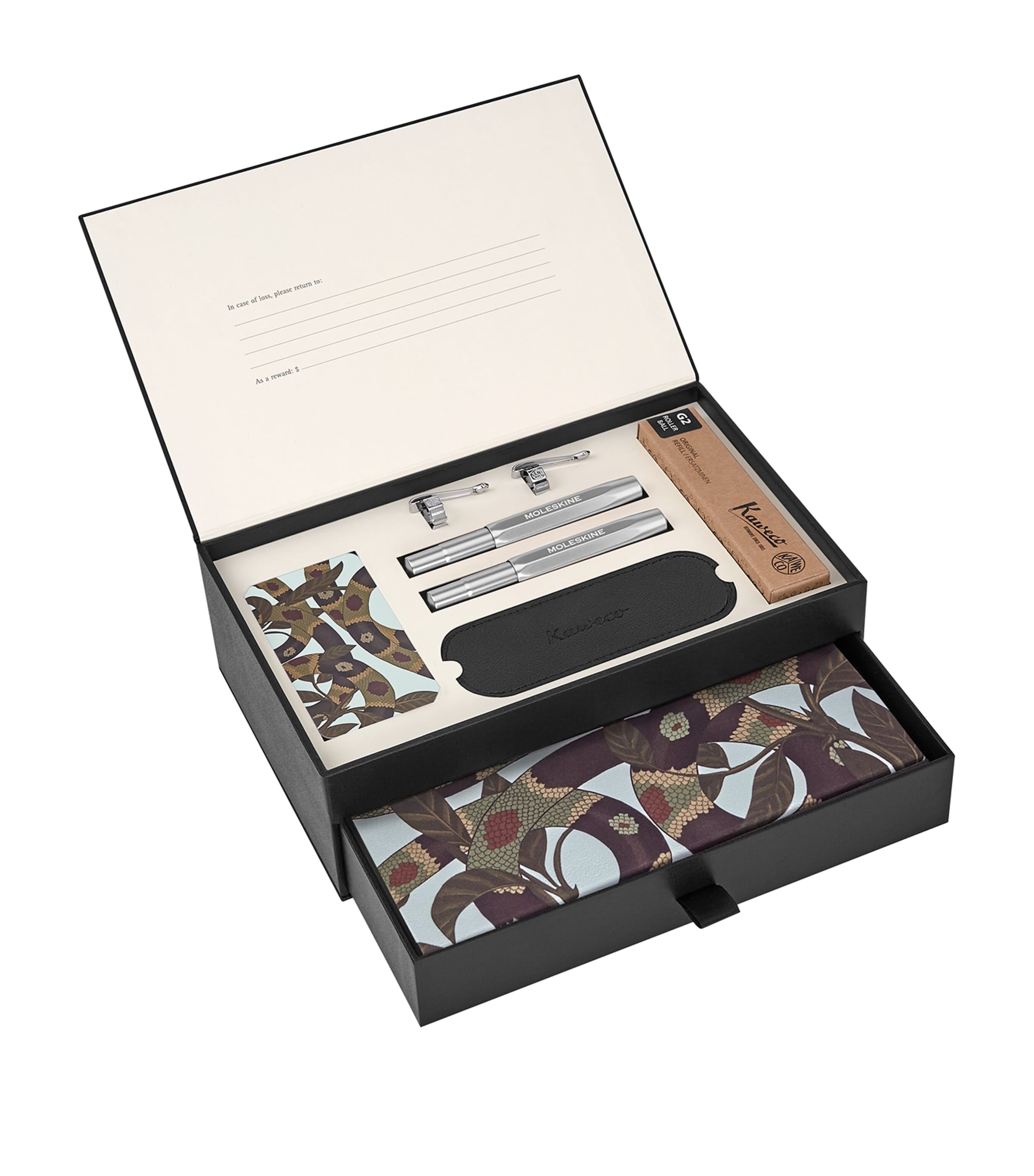 Moleskine Snake collector's box with notepads and pens, imported from the UK