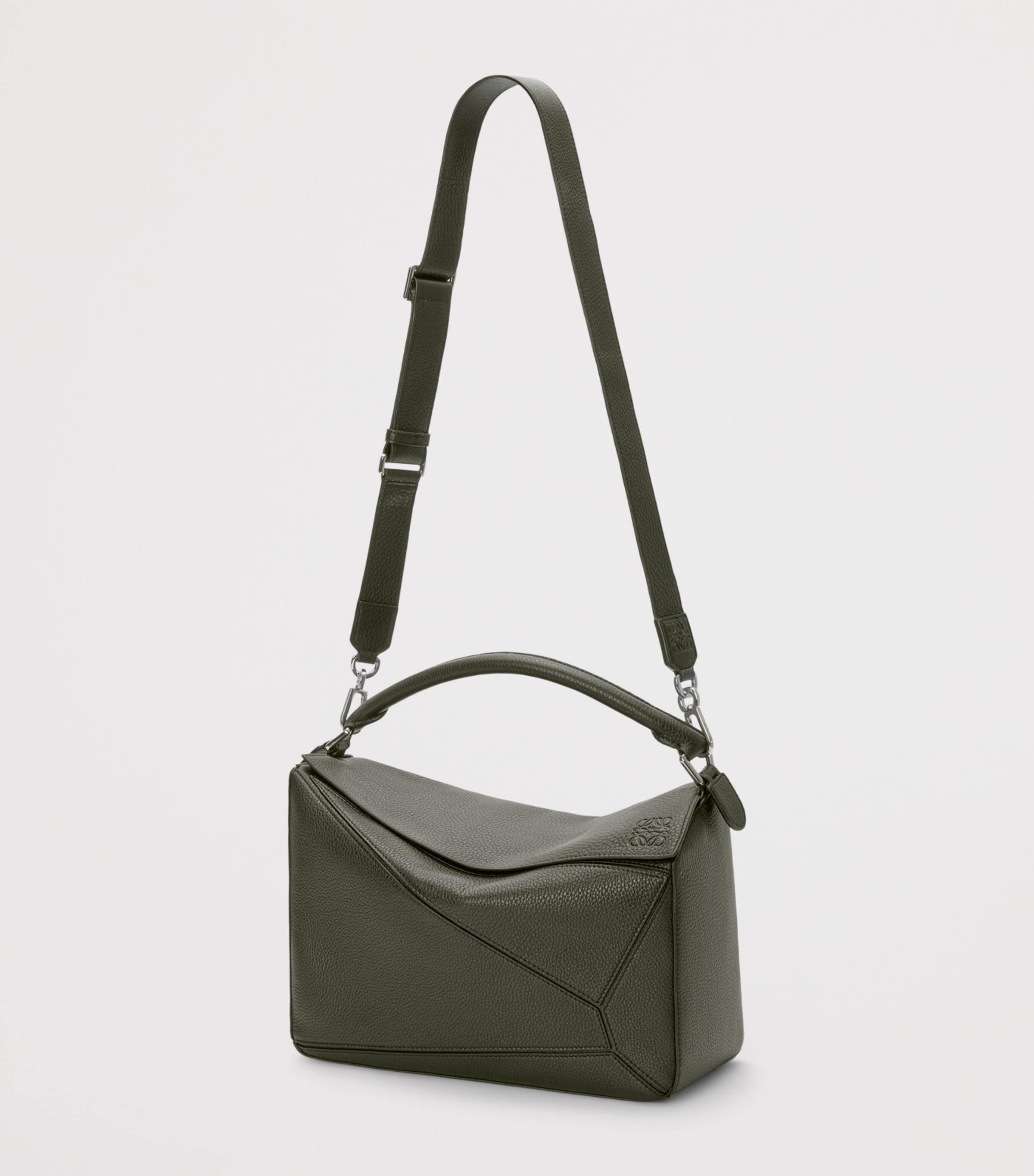 LOEWE Puzzle large leather top-handle bag, UK version