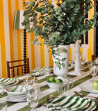 Summerill & Bishop linen stripe tablecloth 165x380cm (British brand)