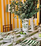 Summerill & Bishop linen stripe tablecloth 165x380cm (British brand)