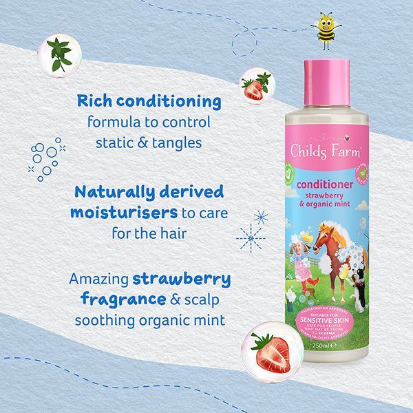 Childs Farm Conditioner Strawberry & Organic Mint 250ml Toys & Kid's Zone Boots   