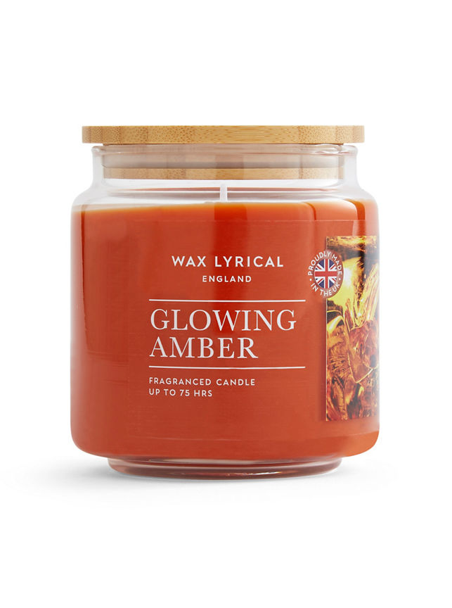 Wax Lyrical Mediun Jar Glowing Amber GOODS ASDA   