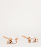 Suzanne Kalan rose gold diamond earrings, imported from the UK