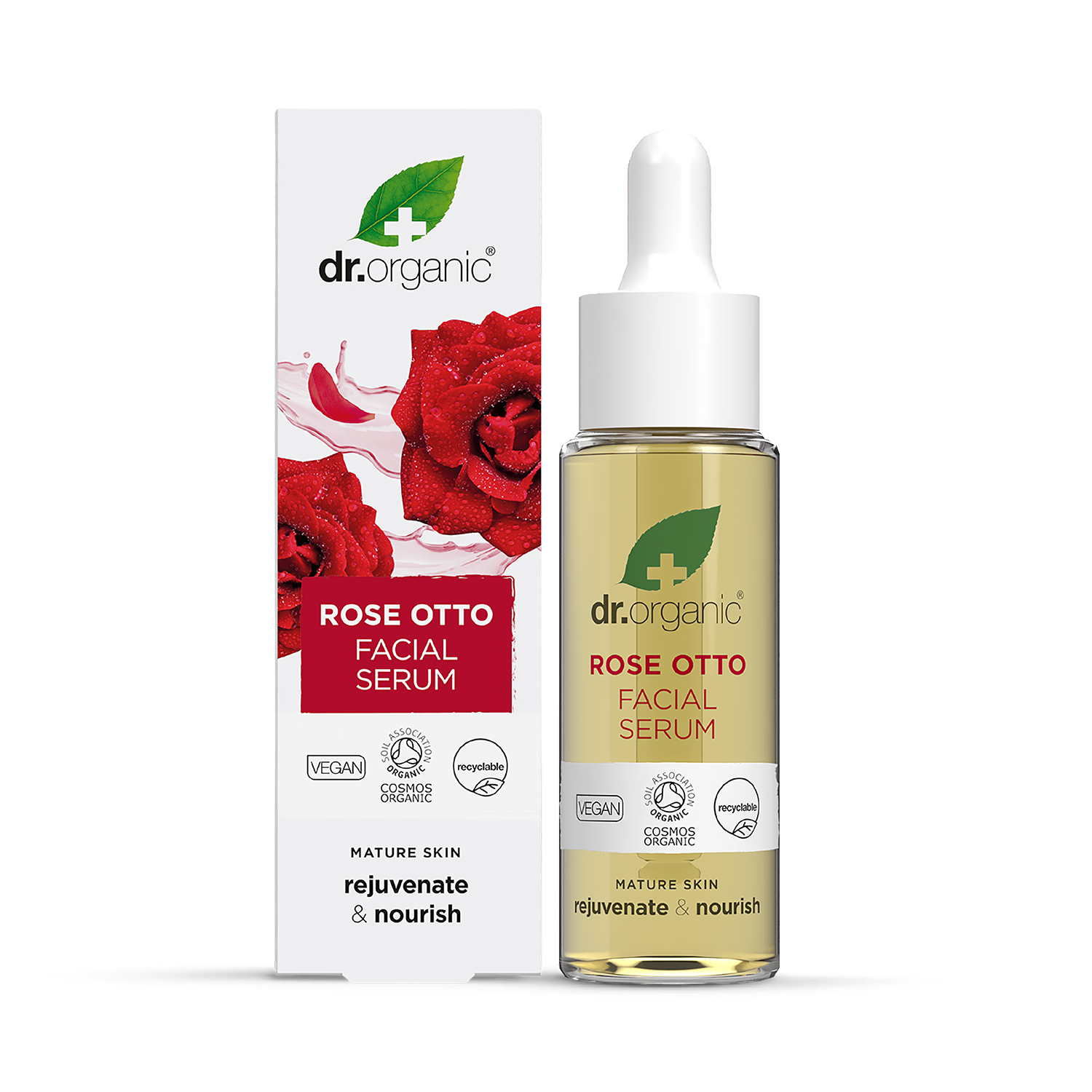 Dr Organic Rose Otto Facial Serum 30ml - British product