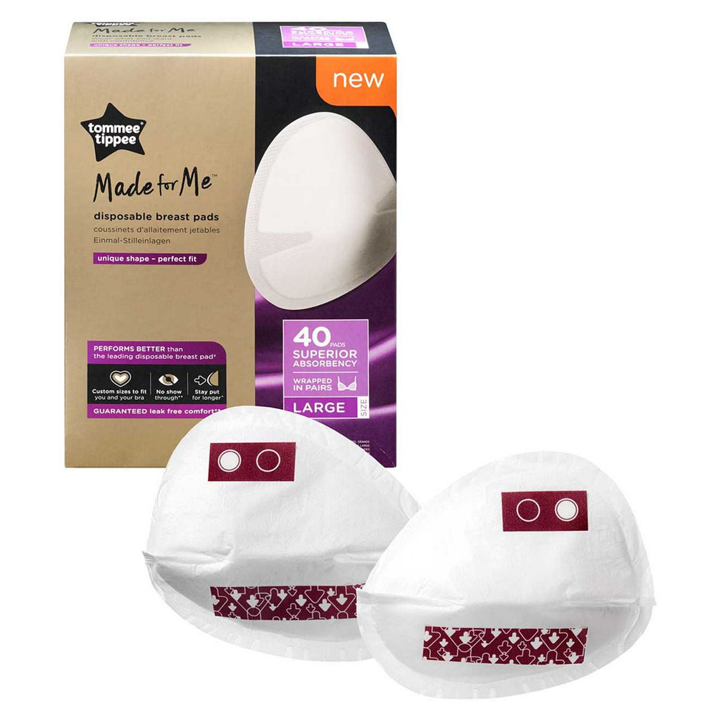 Tommee Tippee Made for Me Daily Disposable Breast Pads Large Pack of 40