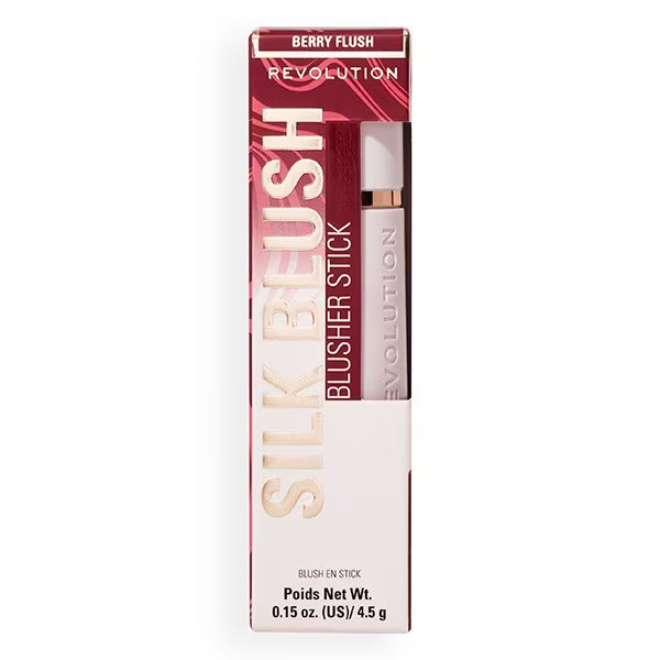 Revolution Skin Silk Blush Stick Berry Flush, imported from the UK