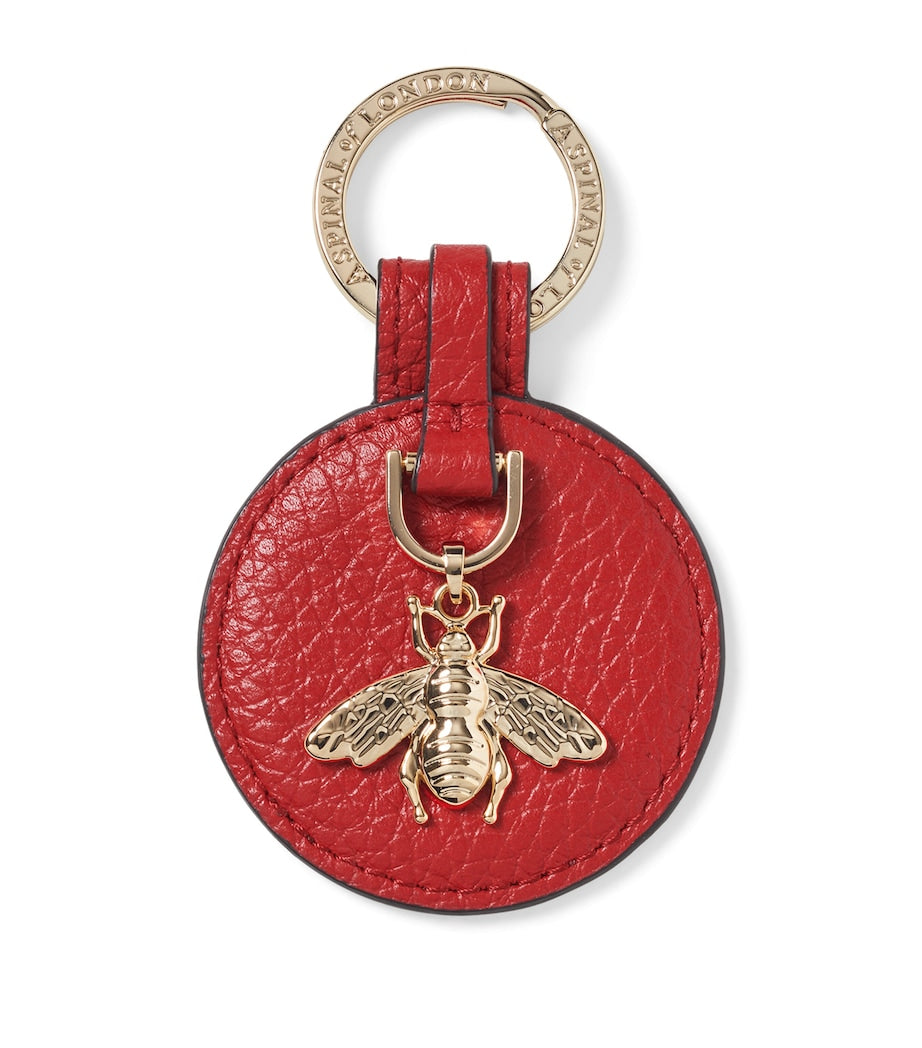 Aspinal Of London Leather Bee Keyring