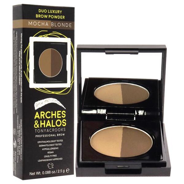 Arches & Halos brow powder Mocha Blonde, imported from the UK