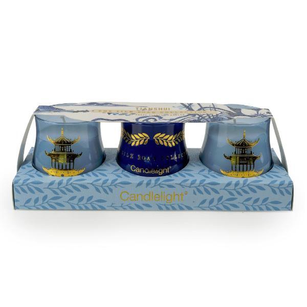 Candlelight Silk Road sea salt votive candle set - British product