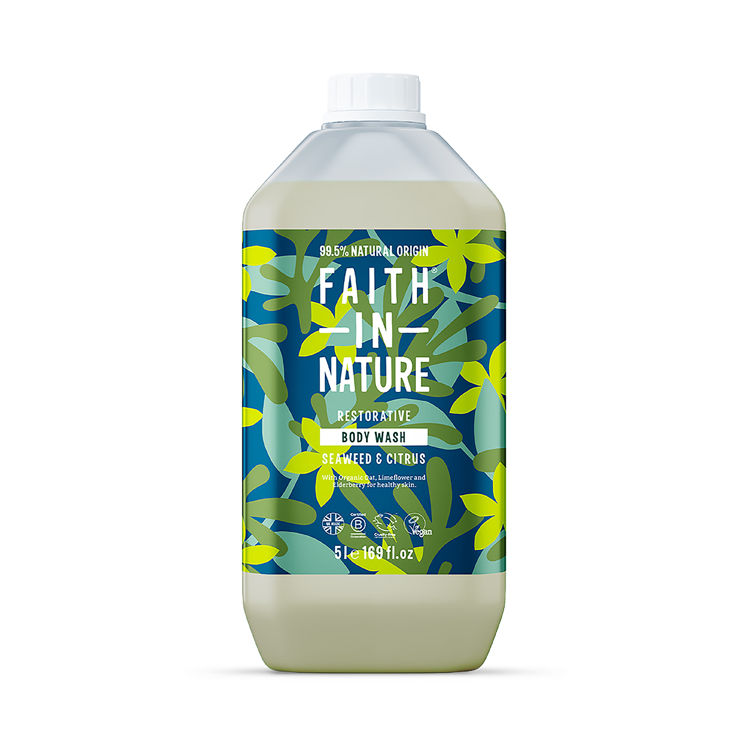 Faith In Nature Body Wash Seaweed & Citrus 5L (British brand)