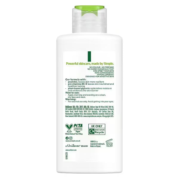 Simple replenishing rich lotion 125 ml (British brand)