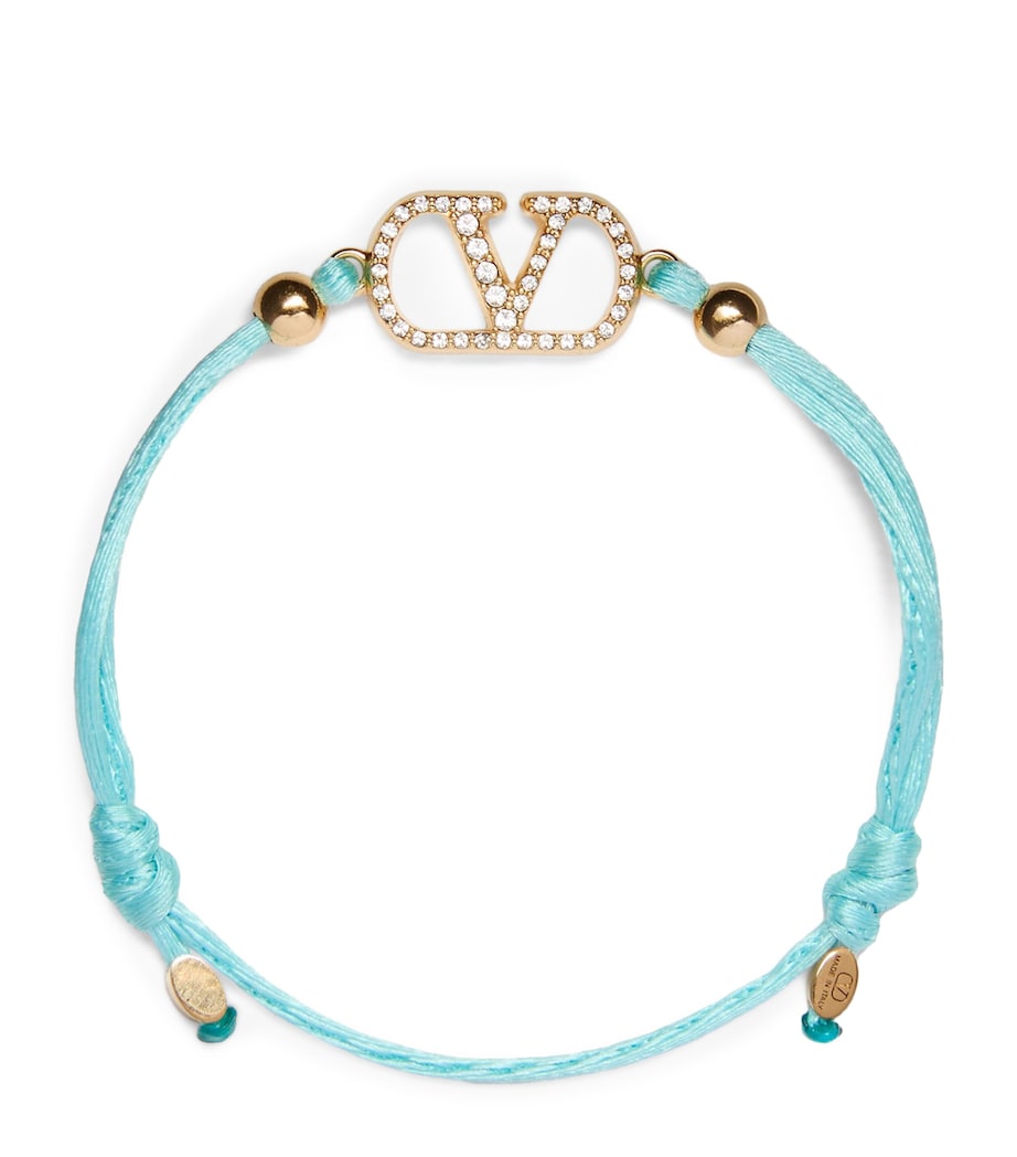 Valentino Garavani Crystal VLogo Signature bracelet, UK version