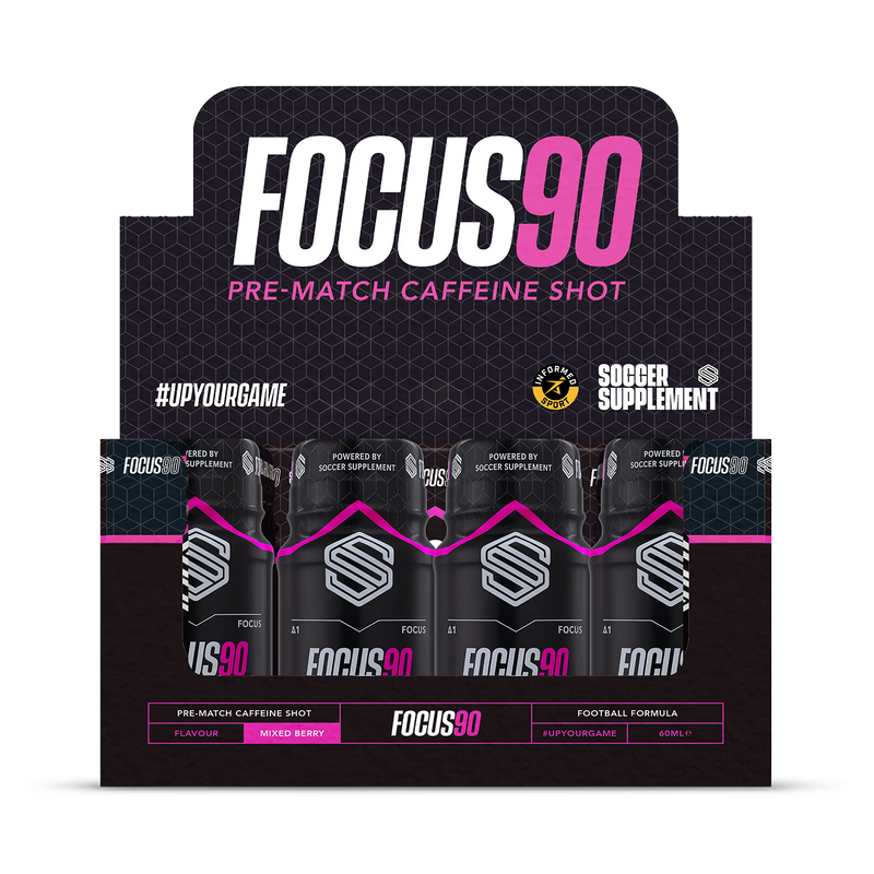 Focus90 energy shots 250mg caffeine 12 pack, imported from the UK