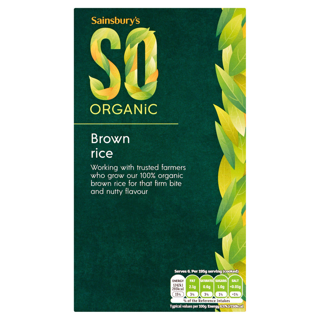 Sainsbury's Brown Rice, SO Organic 500g