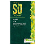 Sainsbury's Brown Rice, SO Organic 500g FOOD CUPBOARD Sainsburys   