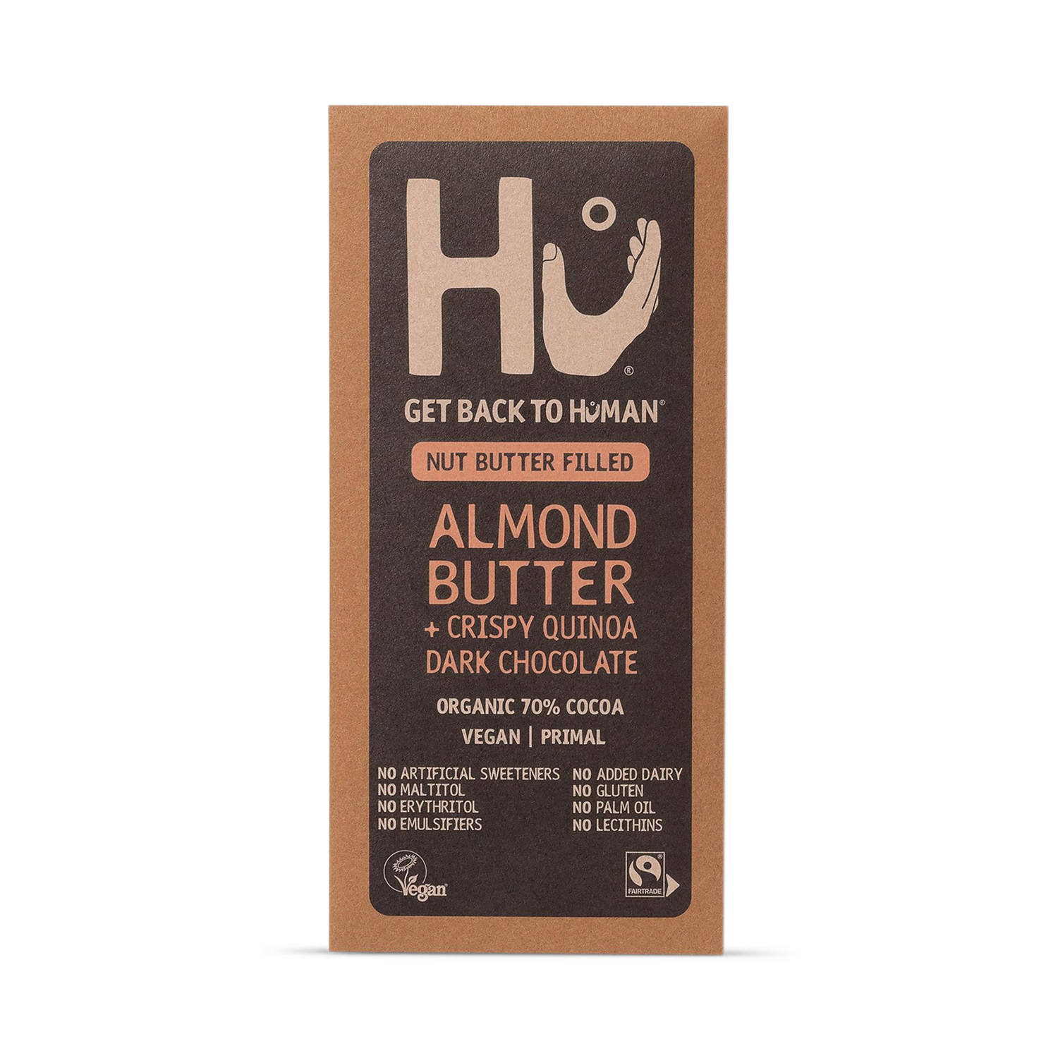Hu almond butter crispy quinoa dark chocolate bar 60g, UK version