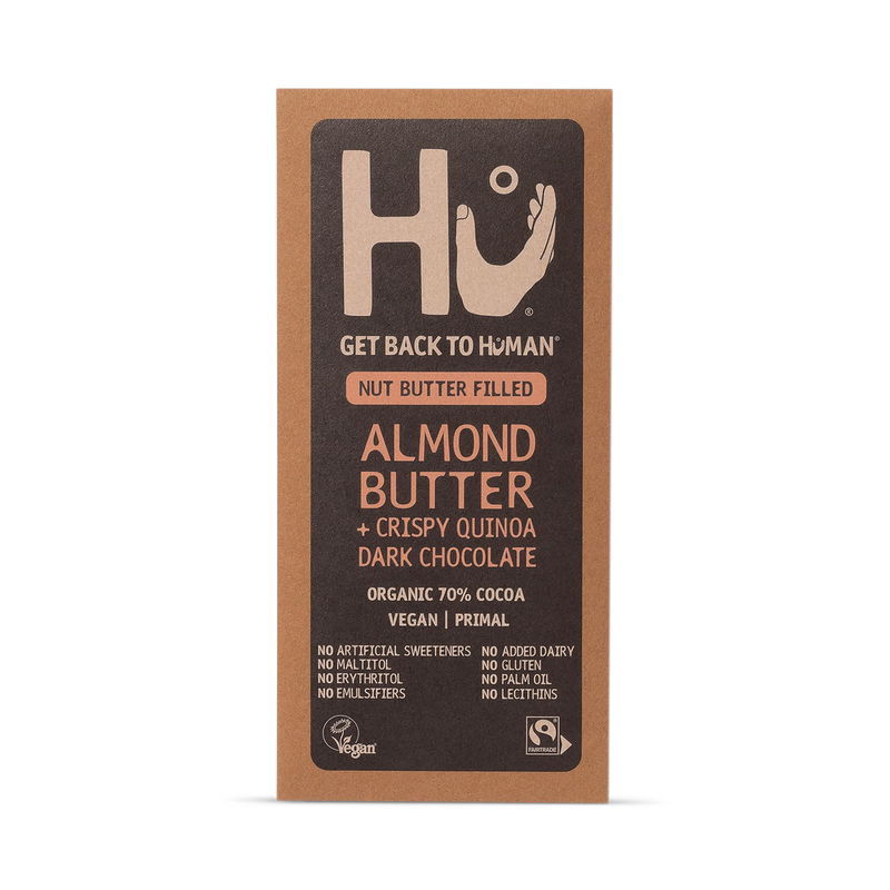 Hu almond butter crispy quinoa dark chocolate bar 60g, UK version