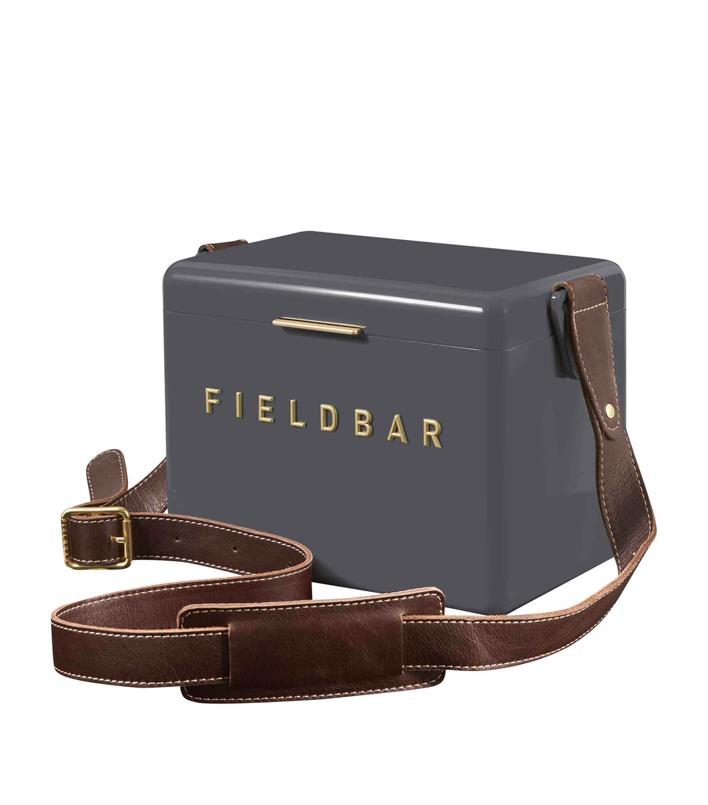 Fieldbar mini bar cooler box with leather sling 4L - British product