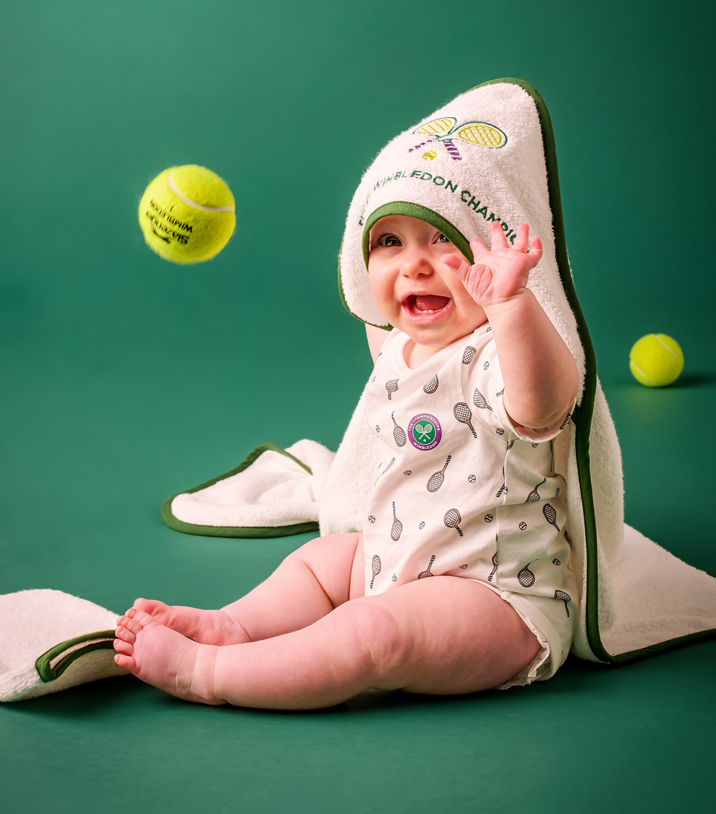 Christy Wimbledon Mini Future Champion Baby Handtuch Bundle 75x75cm, UK-Version