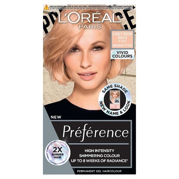 Preference Vivids (Colorista) Hair Dye Silver Grey 10.11 GOODS Superdrug LIGHT ROSE GOLD 923  