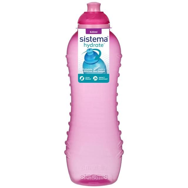 Sistema Hydrate Twist 'n' Sip Water Bottle Pink 620ml GOODS M&S   