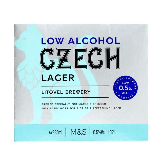 M&S Low Alcohol Czech Lager   4 x 330ml