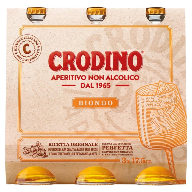 Crodino 1965 Aperitivo (Non-Alcoholic)   3 x 175cl GOODS M&S   