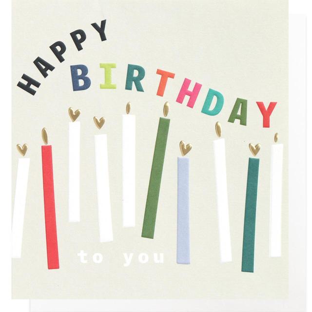 Caroline Gardner Candles Birthday Card GOODS M&S   