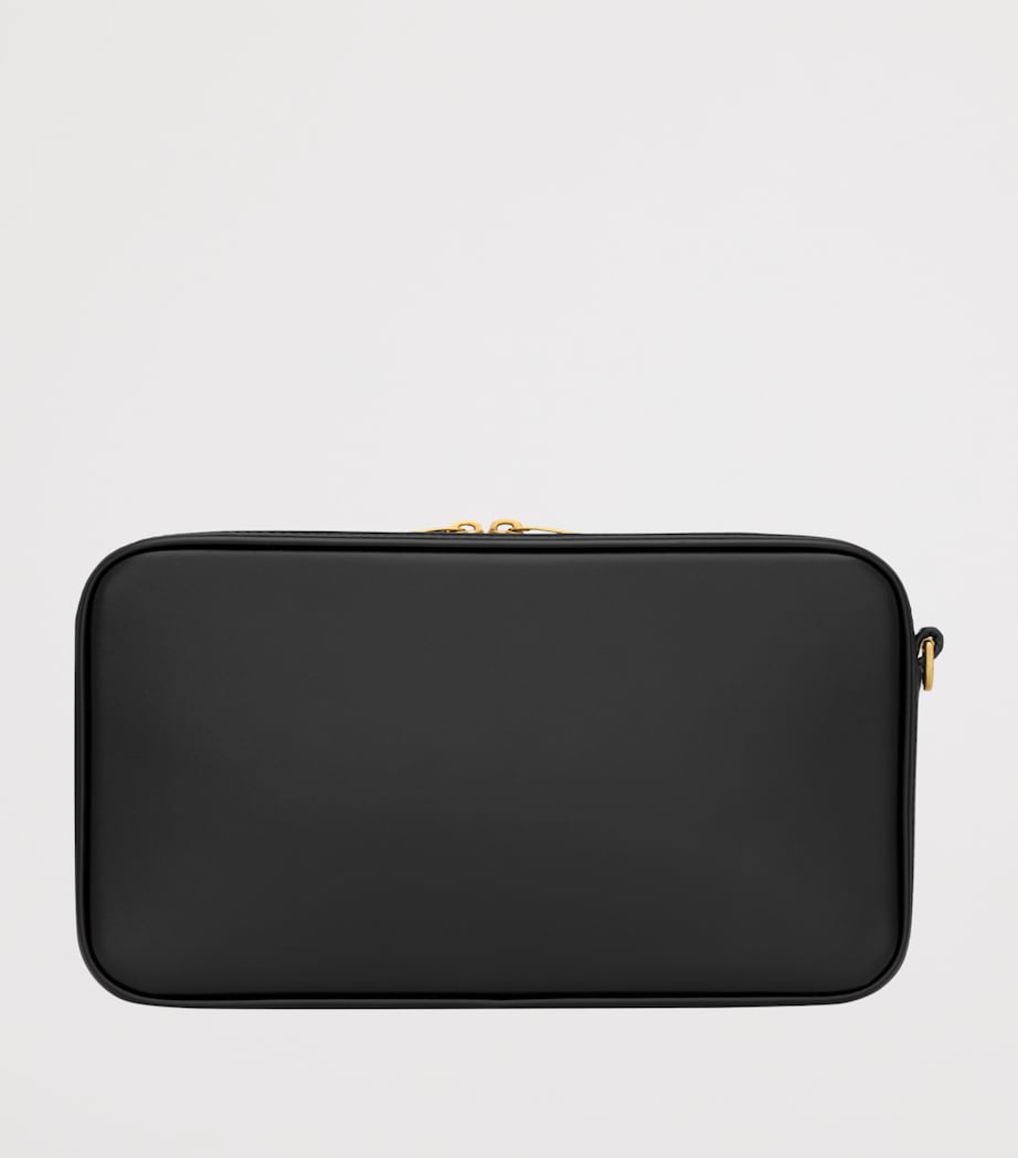 Saint Laurent leather logo travel pouch (British brand)
