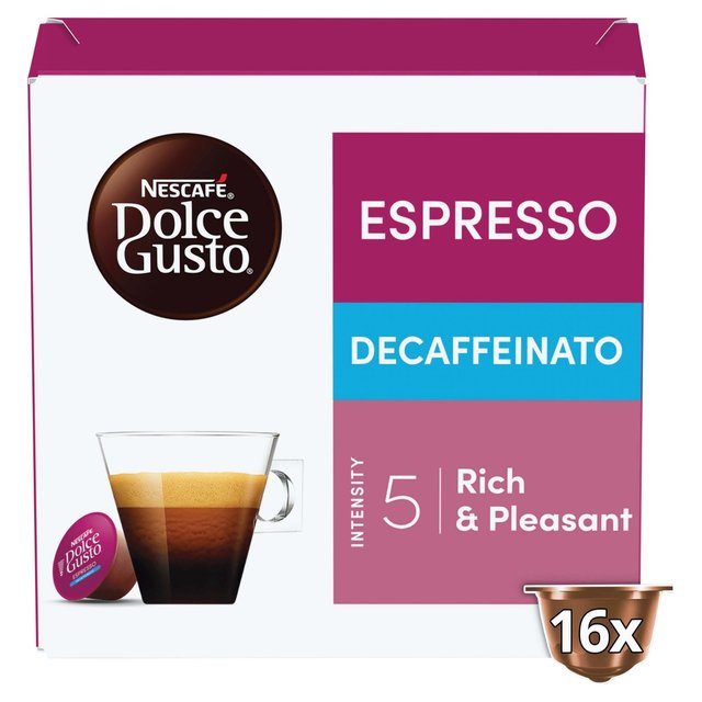 Nescafe Dolce Gusto Espresso Decaf Blue   16 per pack GOODS M&S   