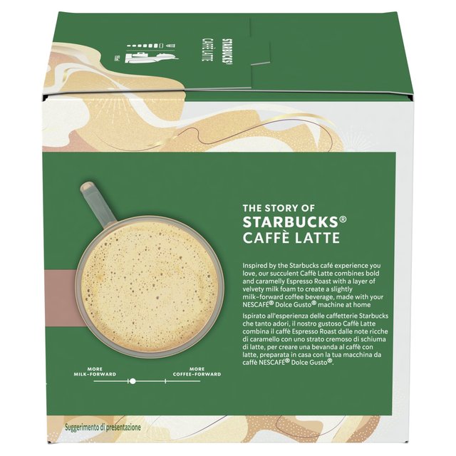 Starbucks by Nescafe Dolce Gusto Caffe Latte    12 per pack GOODS M&S   