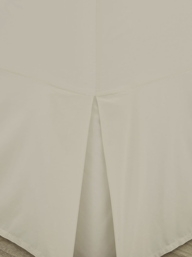 Catherine Lansfield cream percale valance bed sheet - British product