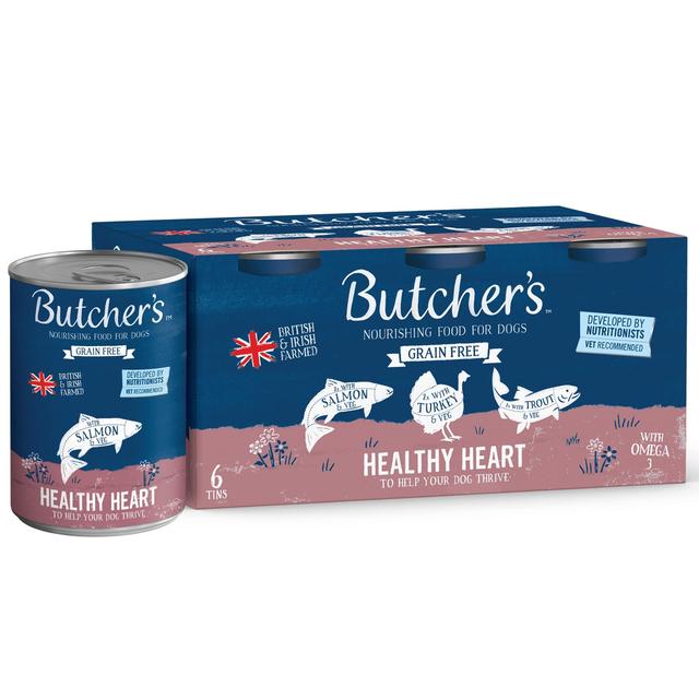 Butcher's Healthy Heart Dog Food Tins    6 x 390g GOODS M&S   