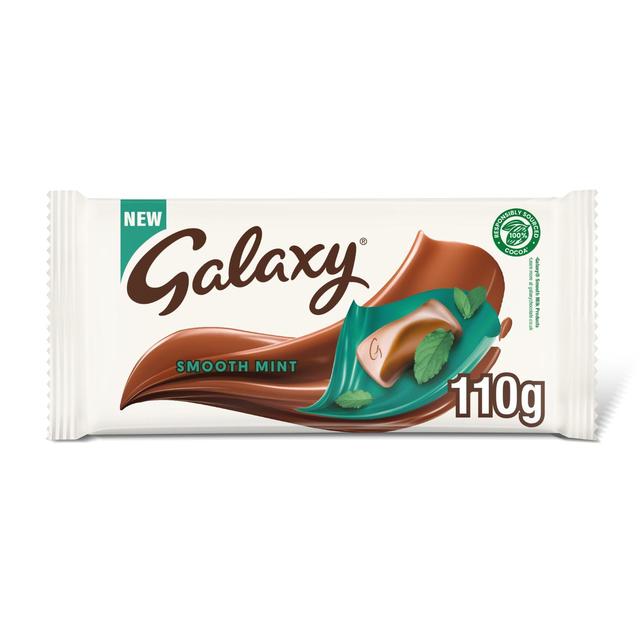 Galaxy Smooth Mint Chocolate Block Bar   110g GOODS M&S   