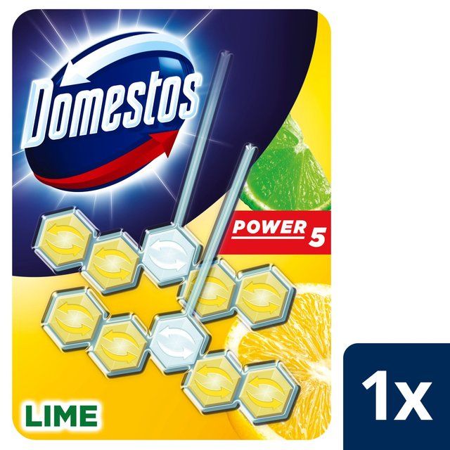 Domestos Power 5 Lime Toilet Rim Block Duo Pack   2 per pack GOODS M&S   