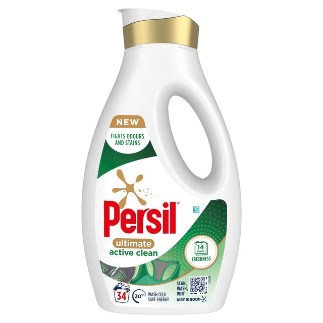 Persil Ultimate Active Clean Washing Liquid Laundry Detergent 34 Washes   918ml GOODS M&S   