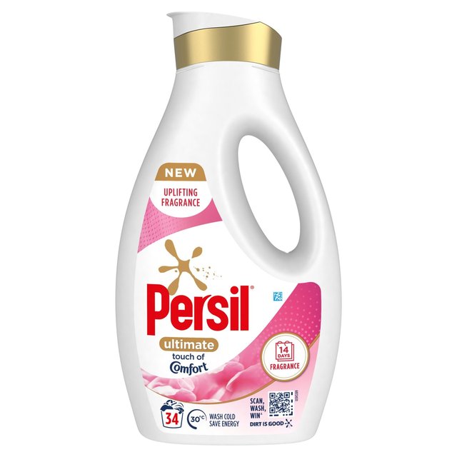 Persil Ultimate Touch of Comfort Washing Liquid Laundry Detergent 34 Washes   918ml GOODS M&S   