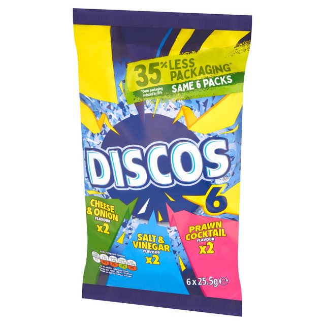 Discos Variety Multipack Crisps   6 x 25.5g GOODS M&S   